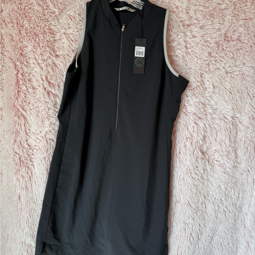 Black Clover Golf Black Sleeveless Dress